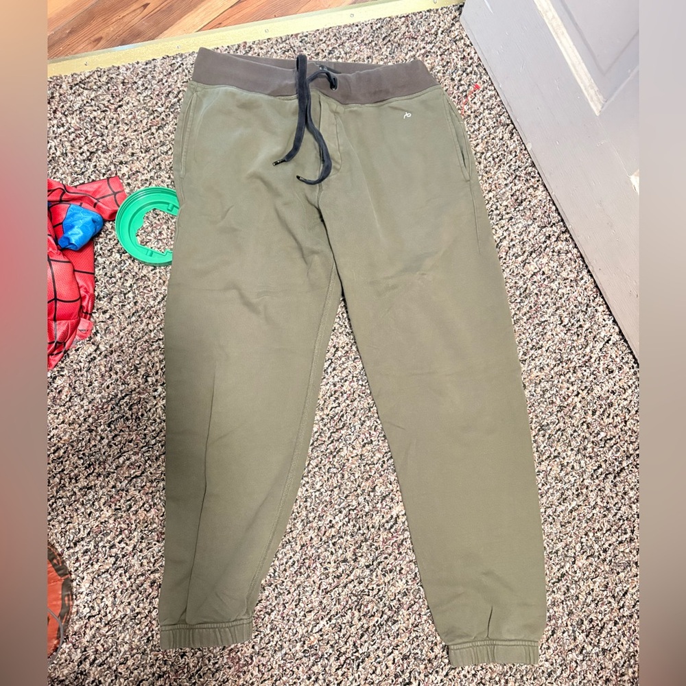 rag & bone Olive Green Drawstring Joggers